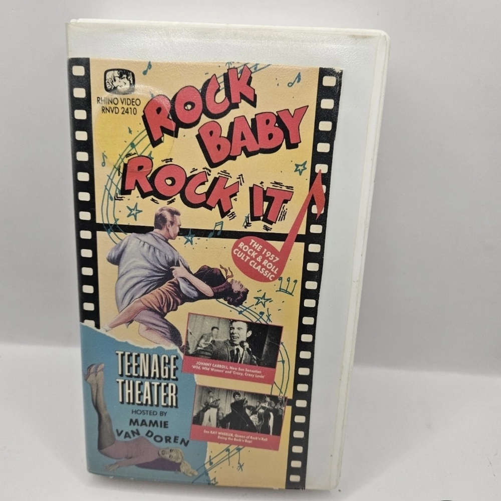 Vhs Rock Baby Rock It Teenage Theater Vhs Hard Shell Vhs Case Vintage Vhs